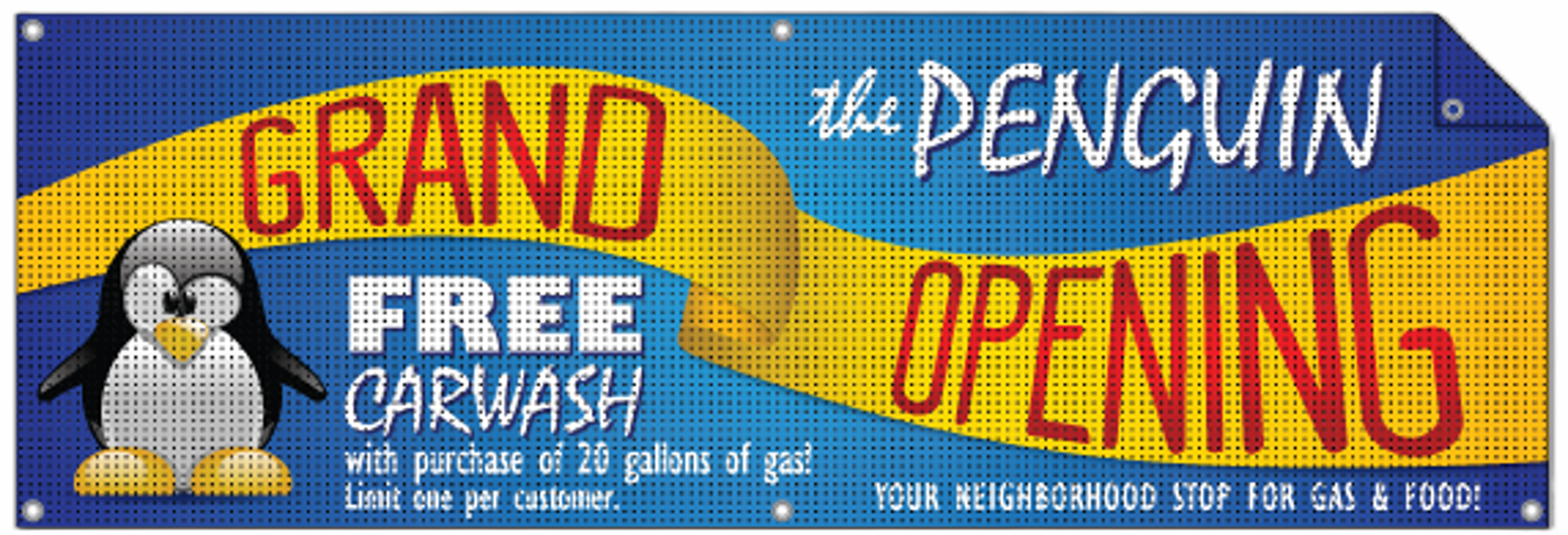 Custom 8 oz Indoor/Outdoor Vinyl Banner